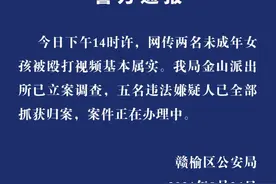 连云港赣榆警方：网传两名未成年女孩被殴打视频基本属实，已抓获五名违法嫌疑人图片
