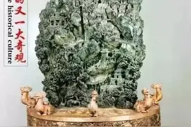 花全副家当买翡翠原石，雕成后上了吉尼斯世界纪录，价值千万美元图片