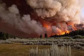 54.4℃！加州气温狂飙，闪电狂舞，森林狂燃，这个星球怎么了？图片