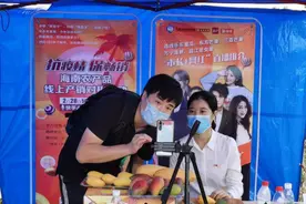 海南美女市长第一次直播售卖海南贵妃芒，开播10分钟卖出1万斤图片