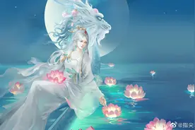 插画# 下一世，我愿化作莲花护你一世周全！ ​​​图片