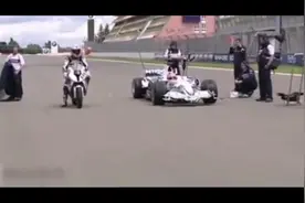 宝马s1000rrvs宝马F1赛车，太刺激了