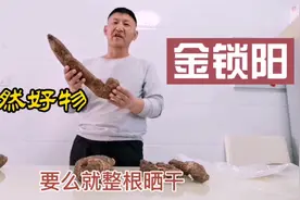 天然中药材金锁阳，晒干泡水泡酒是好东西，它的作用你了解吗