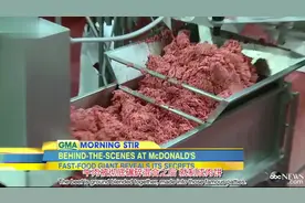麦当劳工厂肉饼制作过程