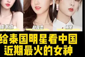 给泰国明星看中国近期最火女神视频封面