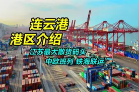 连云港港区码头介绍，江苏最大散货码头，中欧班列铁海联运通全球视频封面