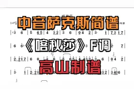 中音萨克斯简谱《喀秋莎》俄罗斯民歌 节奏明快 旋律流畅 F调视频封面