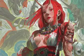 充满神秘、诡异的东方志怪插画视频封面