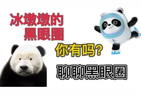 冰墩墩的黑眼圈你有吗？有了黑眼圈怎么办？视频封面