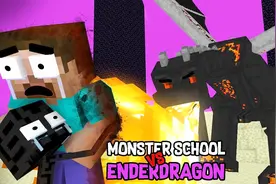 我的世界动画 秘境里遇到末影龙巢穴