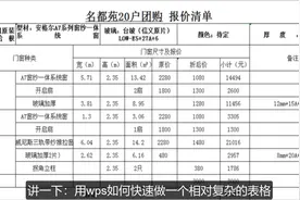 手把手教用wps快速做一个复杂点的excel表格-杰凡IT