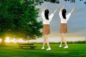 轻松排毒弹跳32步《醉红妆》背面演示