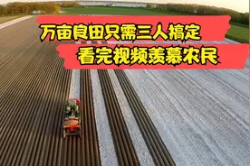 万亩良田只需三人搞定，农业机械化程度如此之高看完视频羡慕农民视频封面