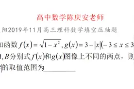 理科数学不怕没思路，就怕轻易放弃，数形结合法搞定压轴题视频封面