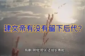 靖难之役后，建文帝有没有留下后代？他们的命运如何？视频封面