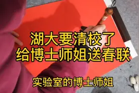 湖南大学要清校了，硕士博士也要回家了，给他们写几副春联视频封面