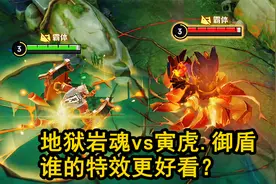 廉颇人气皮肤对比，地狱岩魂vs寅虎.御盾，谁的特效更好看？视频封面