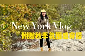 秋季氛围感穿搭 | 纽约 Vlog | 必去打卡 | 爬山看枫叶视频封面