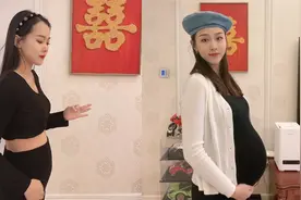 男子记录下老婆怀胎十月的过程，老婆高颜值好身材引准妈妈羡慕视频封面