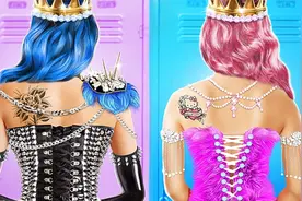 蓝色公主vs粉红公主！当公主进入校园上学，会发生什么呢？视频封面