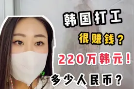 韩国打工真的赚钱吗？月薪220万韩元是多少人民币？听听美女咋说视频封面
