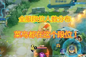 小秋鸭：全服7个段位人数比例，王者只有5.86%，菜鸟都在这！视频封面