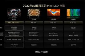卷王无敌，85吋TCL Q10G MiniLED电视，价格只要12999