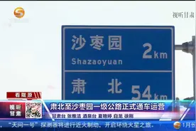 肃北至沙枣园一级公路正式通车运营视频封面