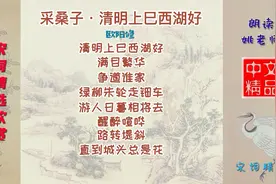 采桑子·清明上巳西湖好 宋代 欧阳修 描写清明时节西湖游春繁华视频封面