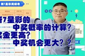新7星彩的中奖概率的计算？投注方式改变能否奖金更高中奖更容易视频封面