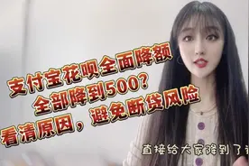 支付宝花呗全面降额，全部降到500元？看清原因，避免断贷风险视频封面