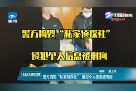 警方捣毁“私家侦探社” 侵犯个人信息被刑拘视频封面