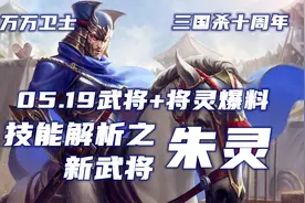 【万万卫士·三国杀十周年·爆料版新武将朱灵技能解析】
共视频封面