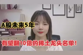 A股未来5年，有望翻10倍的稀土龙头名单，值得收藏研究！视频封面