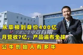 从草根到身价400亿，月营收7亿，产品遍布全球，公牛创始人有多牛视频封面