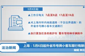 上海：5月6日起外省市号牌小客车限行有新规|法治天地视频封面