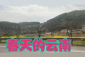 云南大理-昆明 370公里 5个小时 春天的云南到处都是油菜花