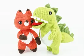 沫沫妈编织 纯手工钩针牛奶棉毛线编织 小狐狸玩偶视频教程