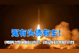 冤有头债有主！伊朗再次导弹袭击以色列，目标选择非常有针对性