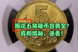 梅花五角硬币含黄金？真相揭秘，速看！视频封面