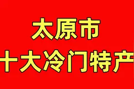 太原市的十大冷门特产，你知道几个？视频封面