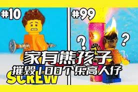 看熊孩子如何消灭100个乐高人仔视频封面