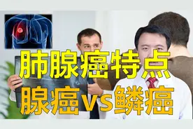 肺腺癌有哪些特点？和肺鳞癌比较，哪个预后好？听专家讲视频封面