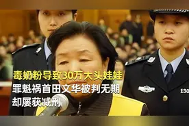 毒奶粉导致30万大头娃娃，罪魁祸首田文华被判无期，却屡获减刑视频封面