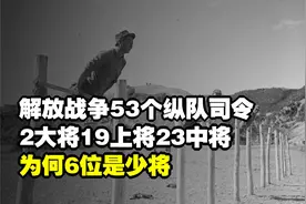 解放战争53个纵队司令，2大将19上将23中将，为何6位是少将？