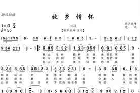 4024-故乡情怀（G调）#曲谱分享视频封面