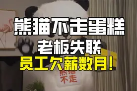 熊猫不走蛋糕全国门店暂停接单，老板“失联”员工欠薪数月！视频封面