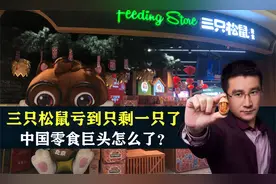 三只松鼠亏到只剩一只了，市值蒸发300亿，中国零食巨头怎么了？视频封面