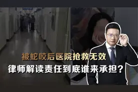 被蛇咬后医院抢救无效，律师解读责任到底谁来承担？