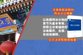 北大法学院教授刑法分论精解视频封面